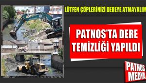 Patnos'ta dere temizliği yapıldı