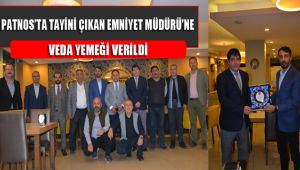 Patnos'ta Tayini Çıkan Emniyet Müdürüne Veda Yemeği