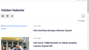 Vali Varol'dan Boztepe Ailesine Ziyaret