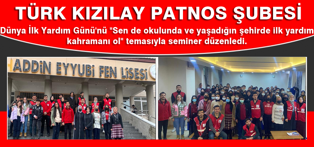 Türk Kızılay Patnos Şubesi Temalı Seminer Düzenledi