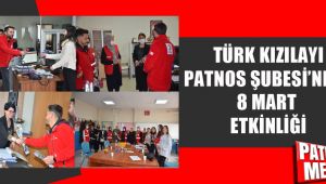 Türk Kızılayı Patnos Şubesi'nden 8 Mart Kadınlar Günü Etkinliği