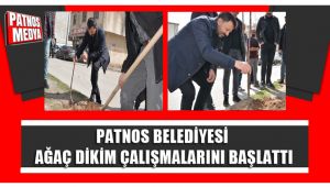 PATNOS BELEDİYESİ AĞAÇ DİKİM ÇALIŞMALARINI BAŞLATTI