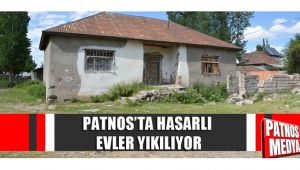 Patnos'ta Hasarlı Evler Yıkılıyor