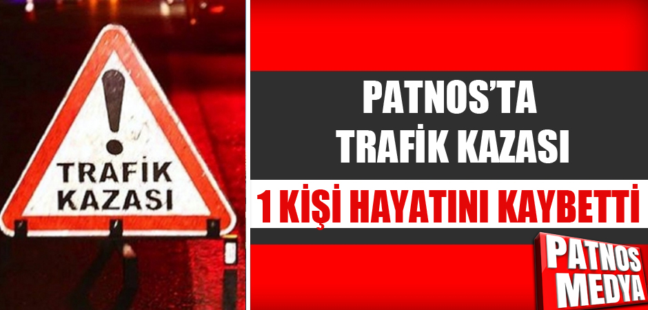 Patnos'ta Trafik Kazası bir kişi hayatını kaybetti.