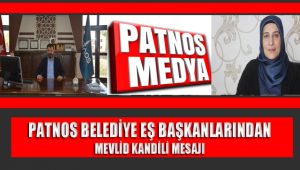 Patnos Belediye Eş Başkanlarından Mevlit Kandili Mesajı