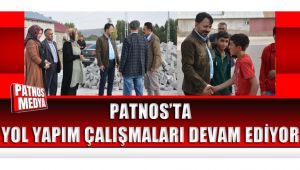 Patnos'ta yol yapım çalışmaları devam ediyor