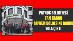 PATNOS BELEDİYE EKİBİ TAM KADRO YOLA ÇIKTI