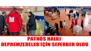 PATNOS HALKI DEPREMZEDELER İÇİN SEFERBER OLDU
