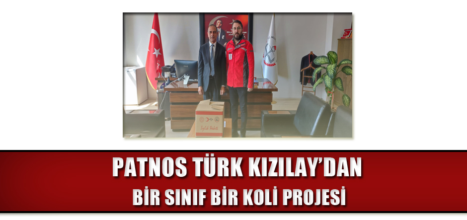 PATNOS TÜRK KIZILAY'DAN ''BİR SINIF BİR KOLİ PROJESİ''