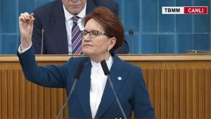 Meral Akşener Kürsüye Kurşun Getirerek İktidara Haykırdı! 'Bu Kurşun mu Korkutacak Bizi!'