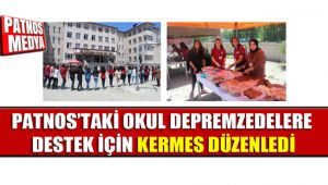 PATNOS'TAKİ OKUL DEPREMZEDELERE DESTEK İÇİN KERMES DÜZENLEDİ
