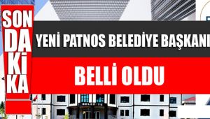 PATNOS BELEDİYE BAŞKANI BELLİ OLDU