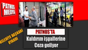 Patnos'ta kaldırım işgallerine ceza geliyor