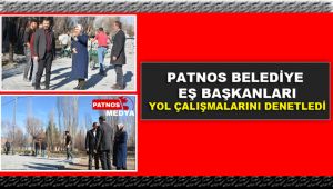 Patnos Belediye Eş Başkanları, Müşerref Geçer ve Emrah Kılıç Kilitli Parke Yol Çalışmalarını İnceledi.