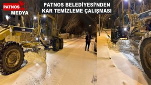 Patnos Belediyesi'nden karla mücadele çalışması