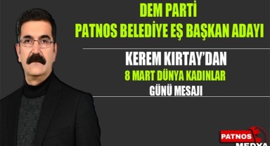 Kerem Kırtay'dan 8 Mart Dünya Kadınlar Günü Mesajı