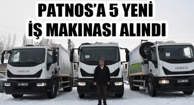 PATNOS'A 5 YENİ İŞ MAKİNASI ALINDI