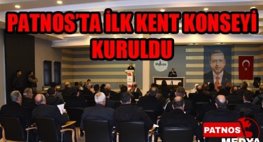 PATNOS'TA İLK KENT KONSEYİ KURULDU