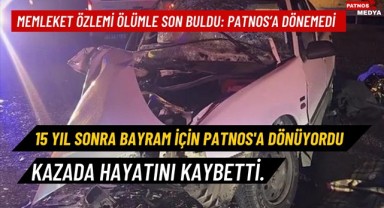 Memleket Özlemi Ölümle Son Buldu Patnos’a Dönemedi