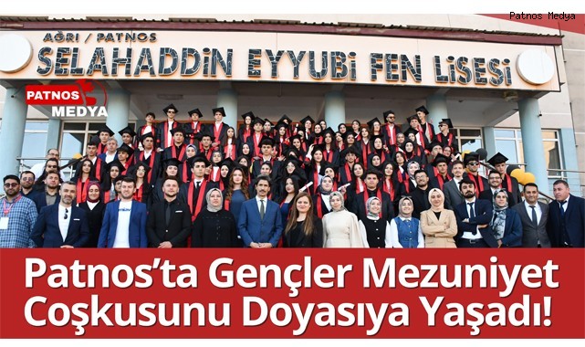 Patnos'ta Gençler Mezuniyet Coşkusunu Doyasıya Yaşadı!