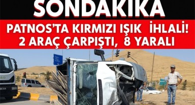 Patnos'ta Kırmızı Işık İhlali Kazaya Yol Açtı: 8 Yaralı
