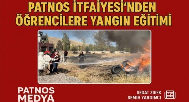 Patnos İtfaiyesi'nden Öğrencilere Yangın Eğitimi