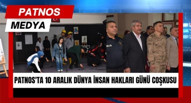 Patnos'ta 10 Aralık Dünya İnsan Hakları Günü Coşkusu