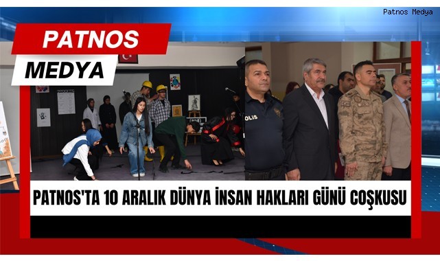 Patnos'ta 10 Aralık Dünya İnsan Hakları Günü Coşkusu