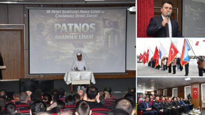 Patnos’ta 18 Mart Çanakkale Şehitleri Anma Günü kapsamında düzenlenen törende