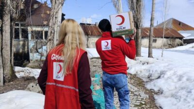 Türk Kızılay ekipleri, bayram öncesi Patnos'ta Sütlüpınar, Ahmedi Hani, Çay