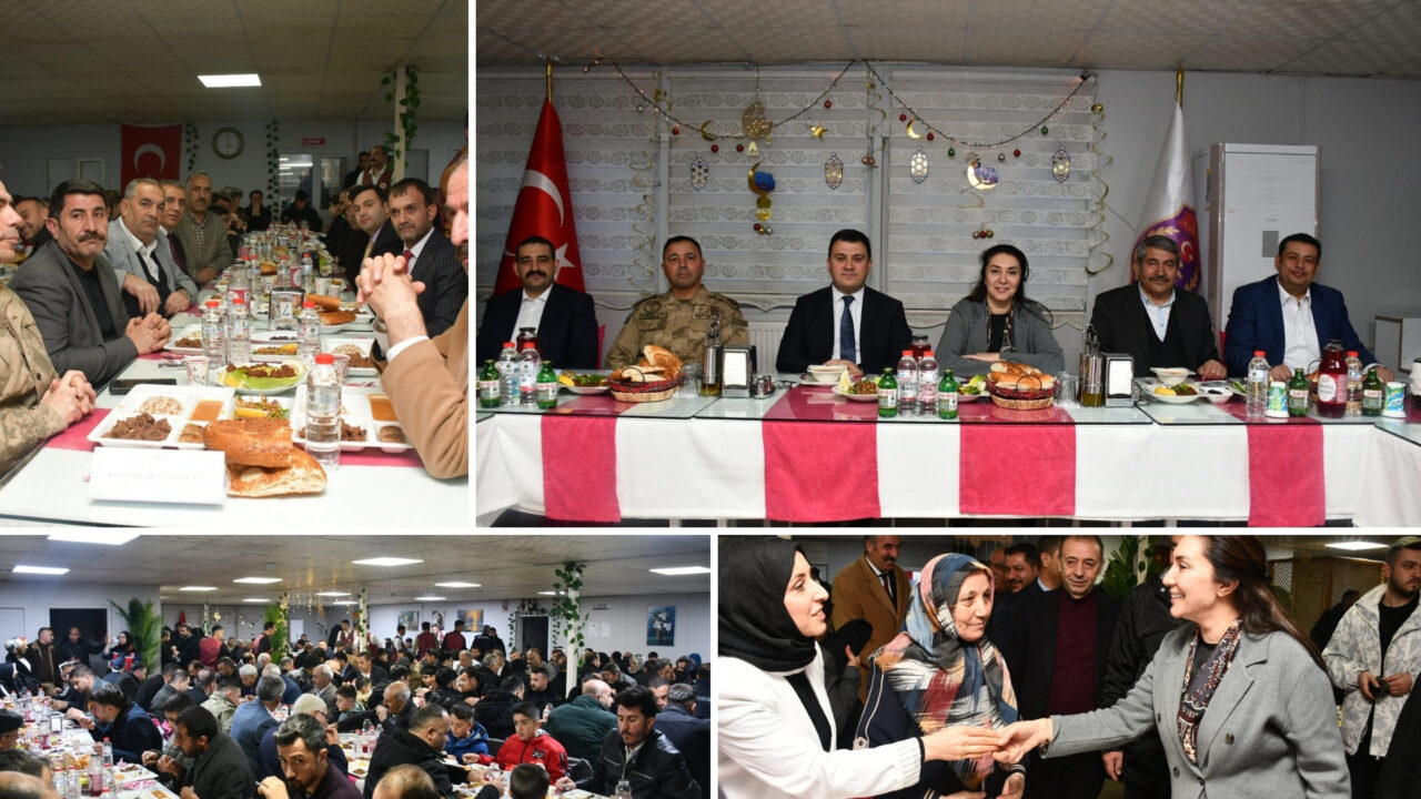Patnos’ta şehit aileleri ve gaziler onuruna düzenlenen iftar programında protokol