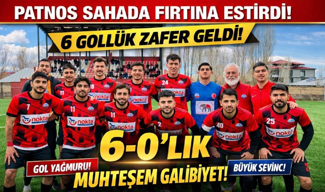 PATNOS İDMAN YURDU FARK ATTI! BEYAZIT SPOR’U 6-1 MAĞLUP ETTİ Patnos İdman Yurdu, kendi sahasında Beyazıt Spor’u 6-1 mağlup ederek