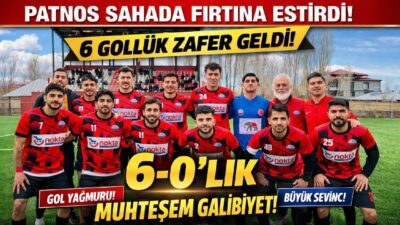 Patnos İdman Yurdu, kendi sahasında Beyazıt Spor’u 6-1 mağlup ederek