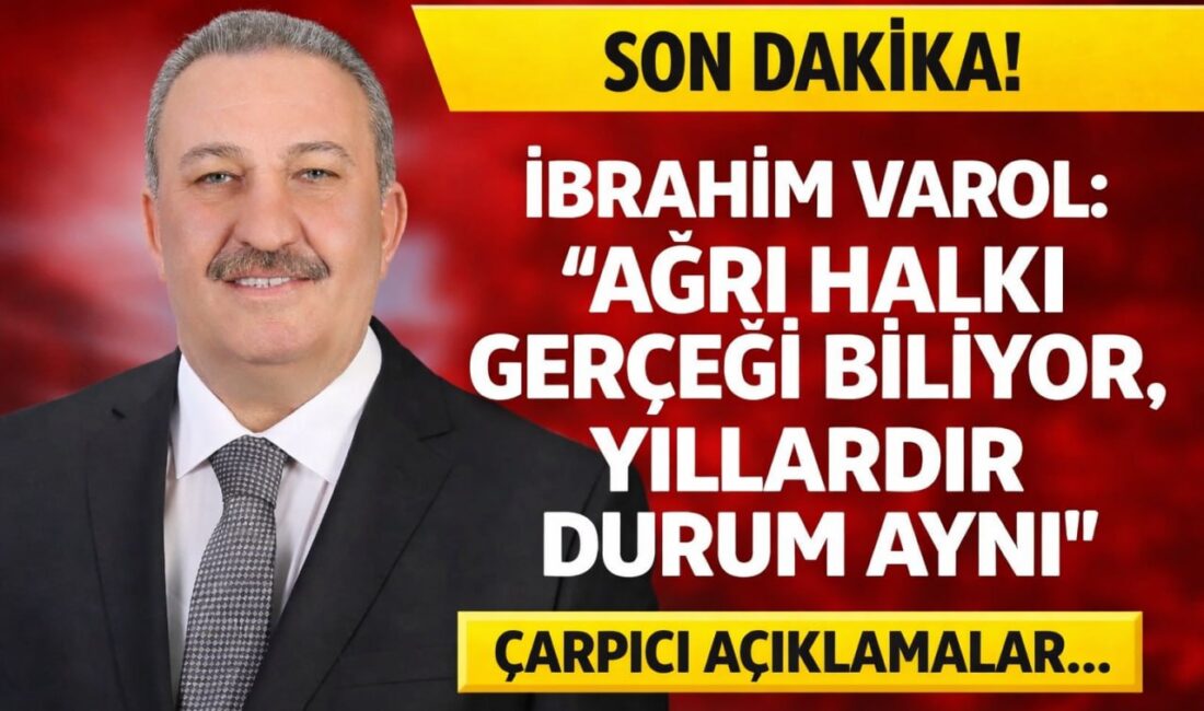 İBRAHİM VAROL: “AĞRI HALKI GERÇEĞİ BİLİYOR, YILLARDIR DURUM AYNI” CHP’li siyasetçi İbrahim Varol, Sırrı Sakık’ın açıklamalarına destek vererek Ağrı’daki