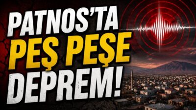 Ağrı’nın Patnos ilçesinde gün içinde 3 deprem meydana geldi. En
