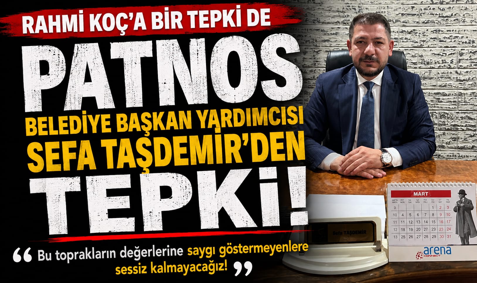 Patnos Belediye Başkan Yardımcısı Sefa Taşdemir, iş insanı Rahmi Koç’un